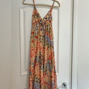 Beautiful floral maxi dress by Gerard Darel. Flowy and fun.